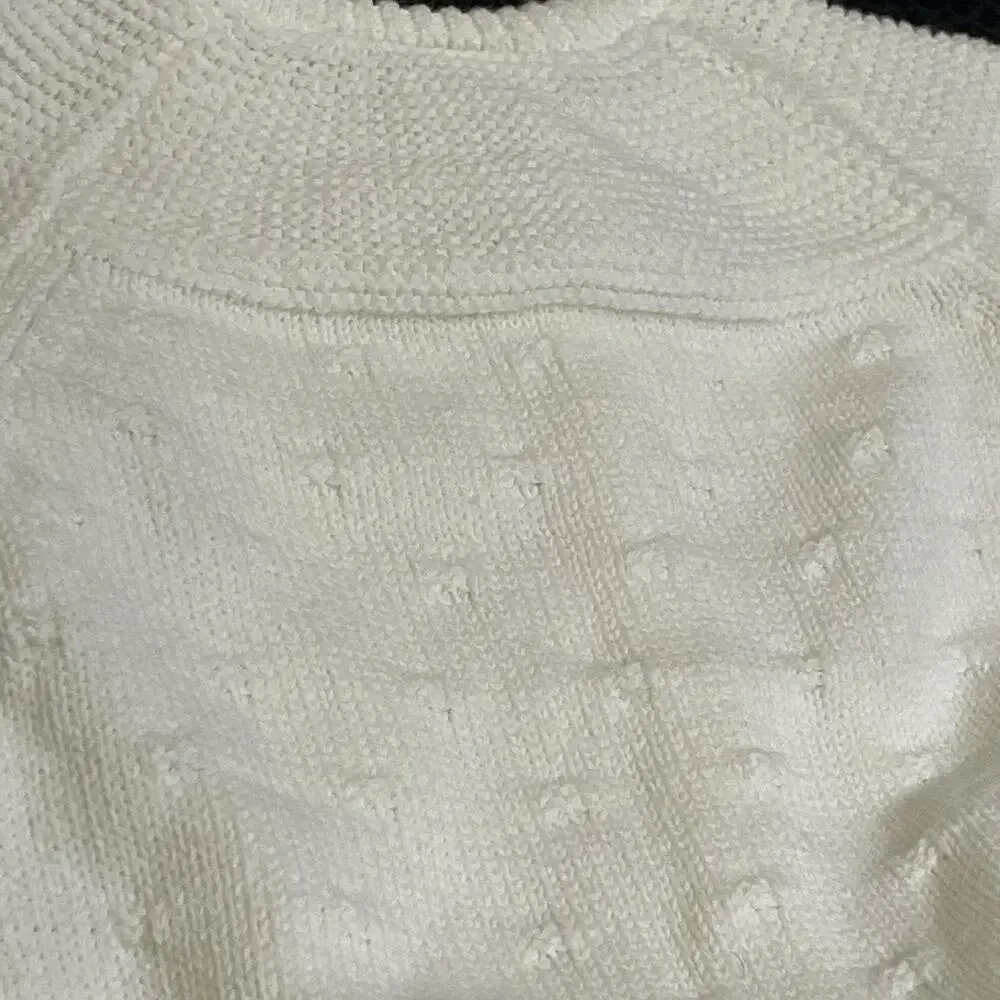 The Little White Company London Baby Sweater Hat Organic Cotton 3-6M Gift‎